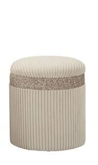 PUOUF CON CONTENITORE CORTINA CREMA PICCOLO