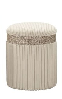 PUOUF CON CONTENITORE CORTINA CREMA MEDIO