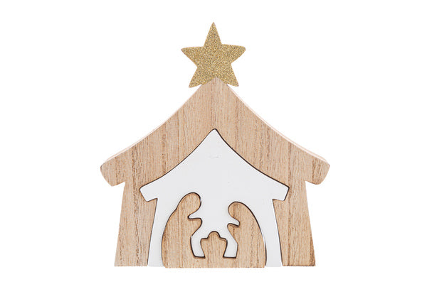 PRESEPE IN LEGNO (17XH.18CM)