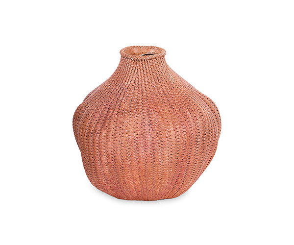 VASO IN CERAMICA TERRACOTTA (diam.22xh.23cm)
