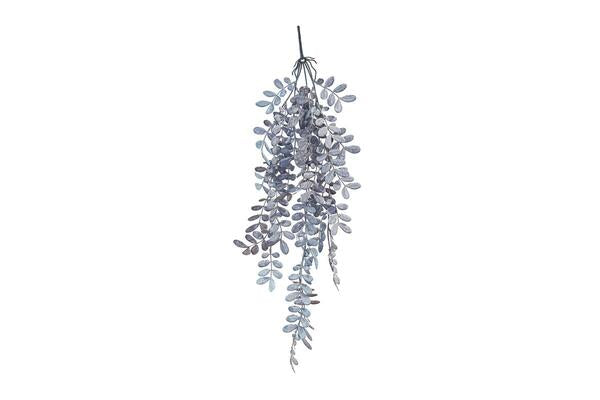 FIORE ARTIFICIALE CON FOGLIE BLU A CASCATA(75cm)