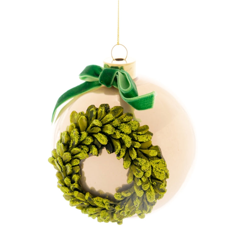 SFERA ORO CON GHIRLANDA SMALL