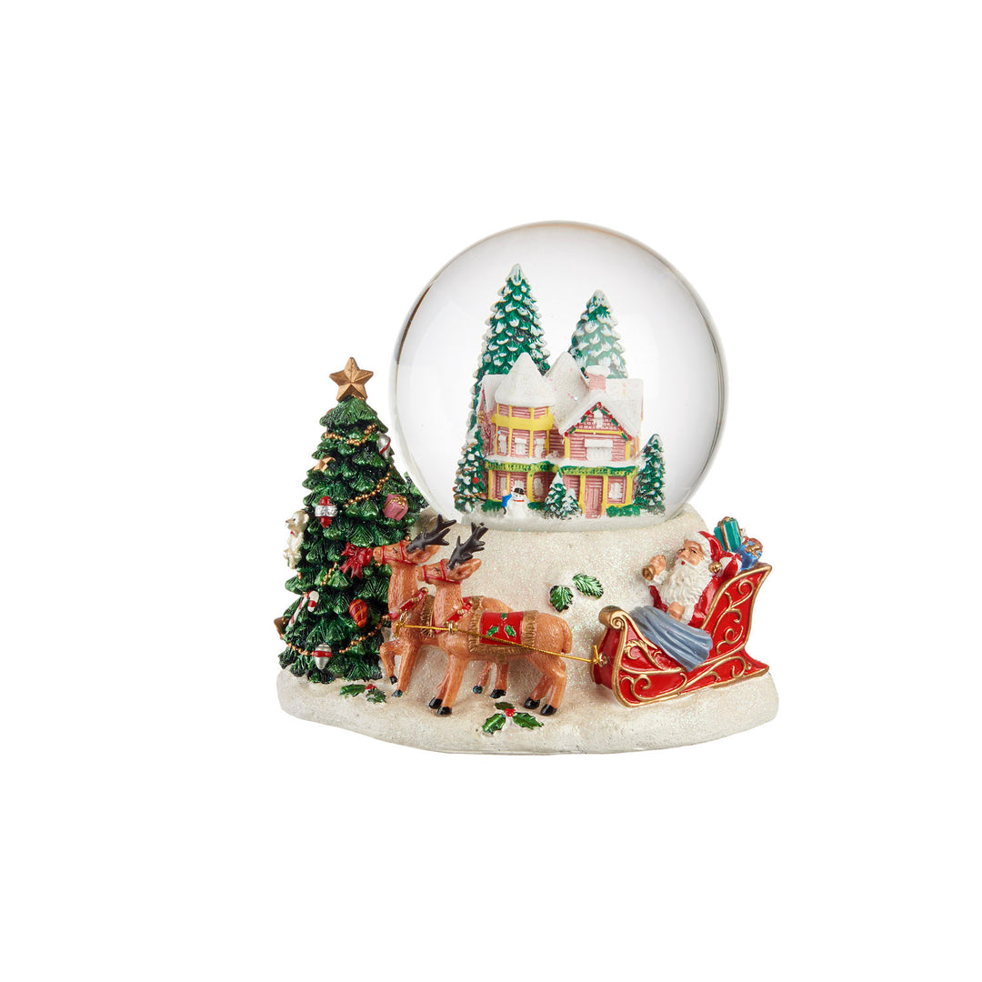 BOULE DE NEIGE VILLAGGIO CON CARILLON