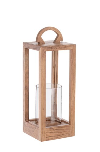 LANTERNA IN LEGNO NATURALE