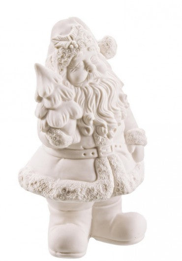 BABBO NATALE IN PIEDI IN CERAMICA 8,8x8,3x16h