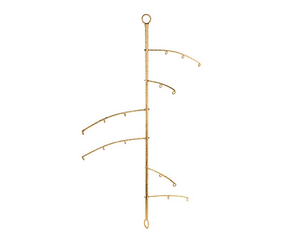 DISPLAY IN METALLO ORO DA APPENDERE H120CM