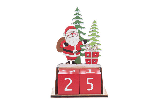 BABBO NATALE DATARIO IN LEGNO (11X5XH.17CM)