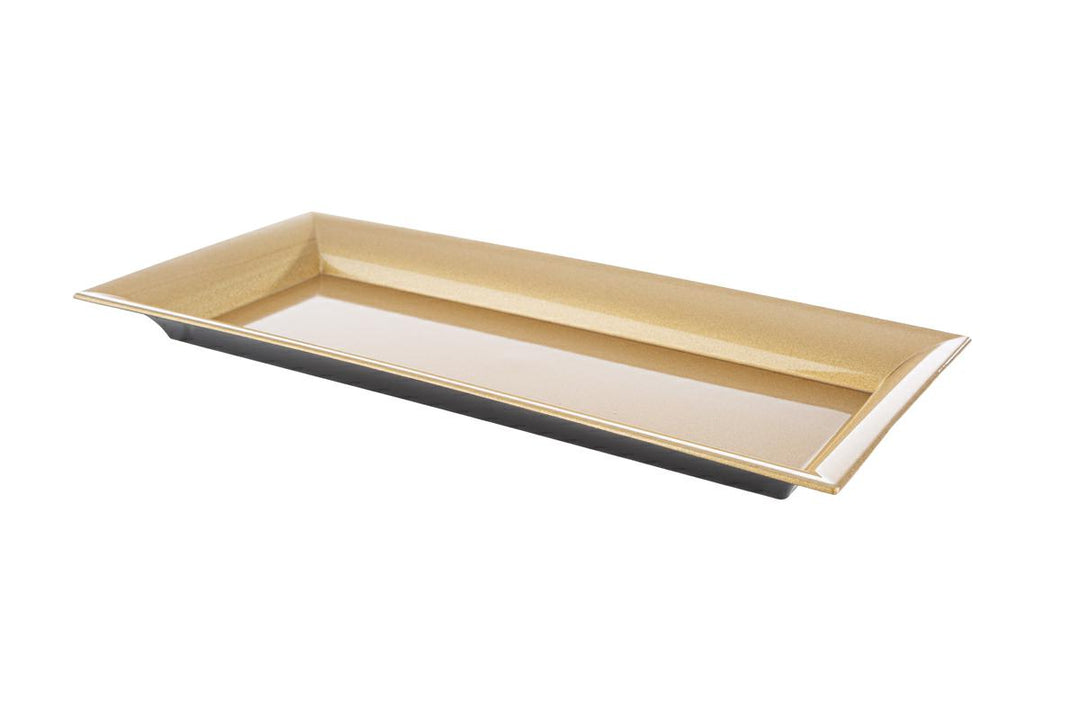 VASSOIO RETTANGOLARE ORO