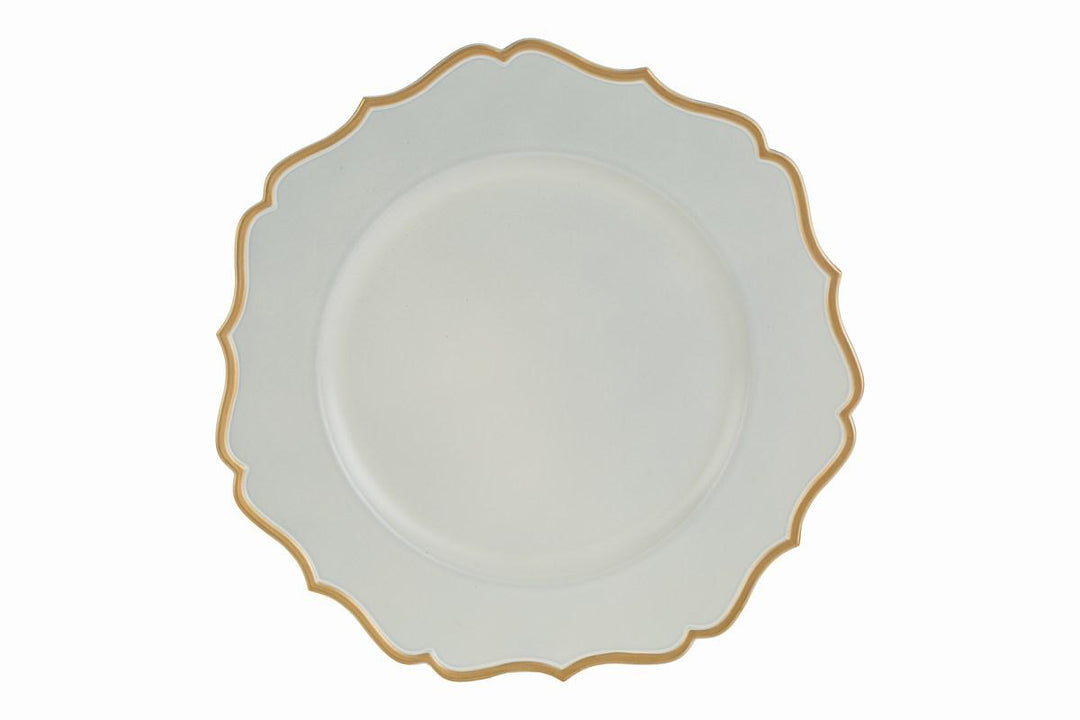VASSOIO ROTONDO BORDO ORO