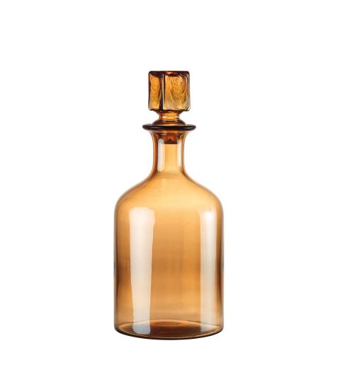 VASO BOTTIGLIA ALTO IN VETRO