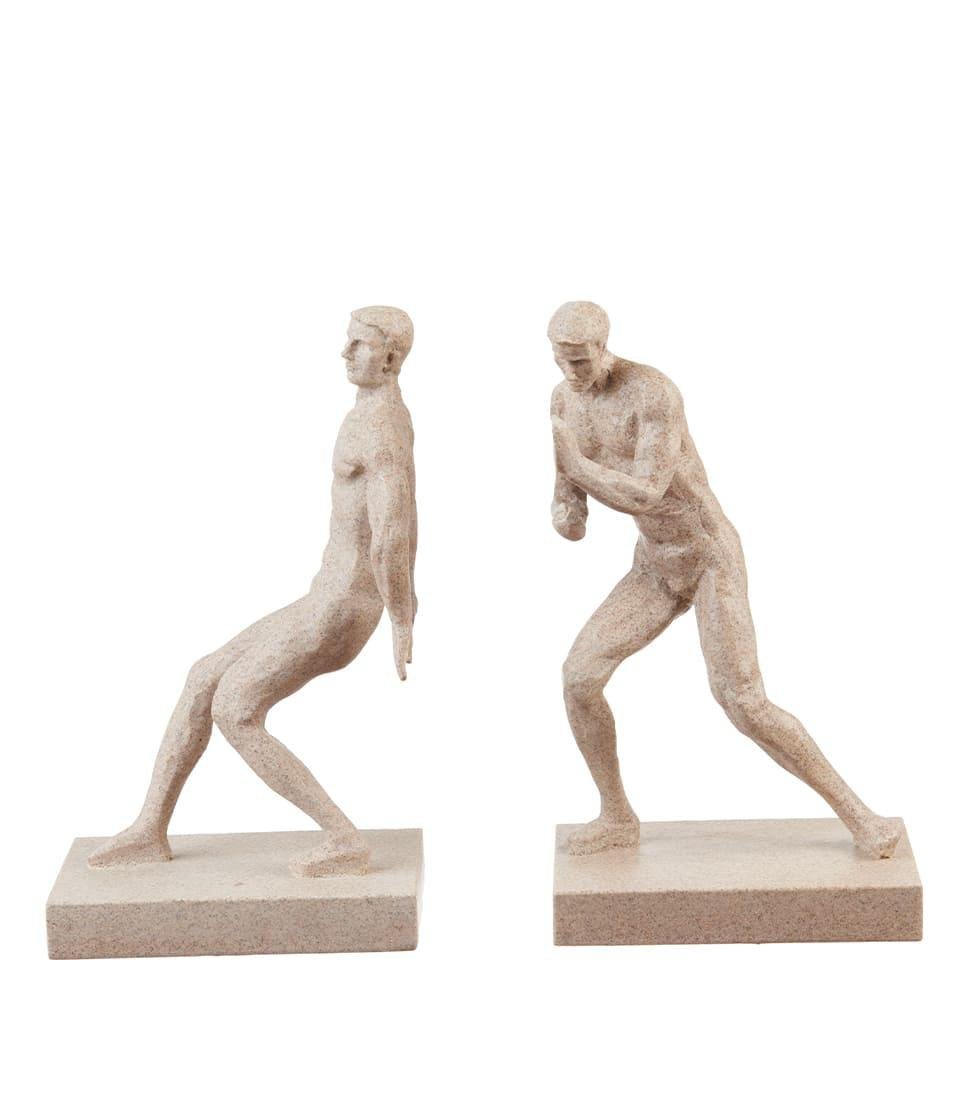 Fermalibri scultura uomo