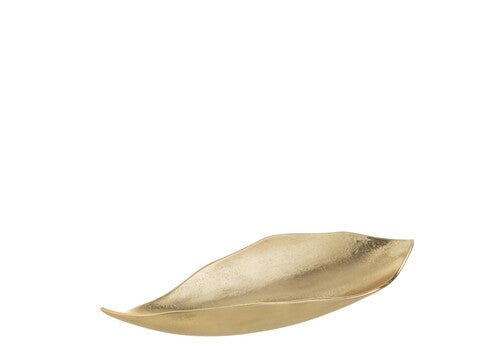 Piatto decorativo foglia oro