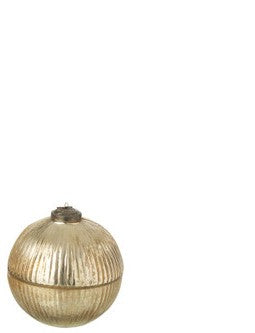 SCATOLA CON CANDELA DECORO STRISCE