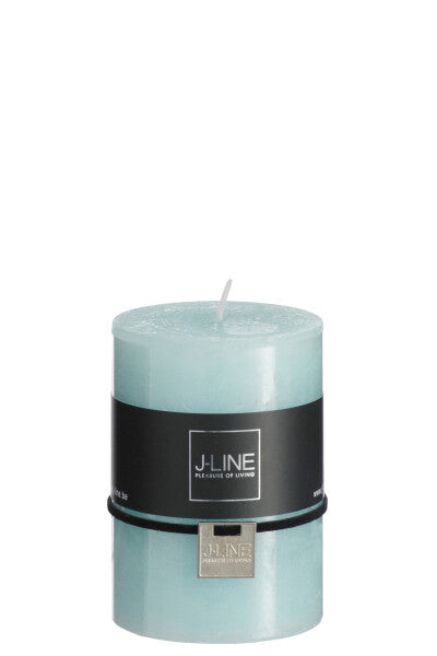 CANDELA CILINDRICA COLOR V.ACQUA-39 ore (7x7x10cm)