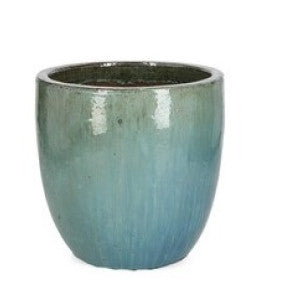 VASO/CACHE-POT IN TERRA COTTA SMATATA BLU