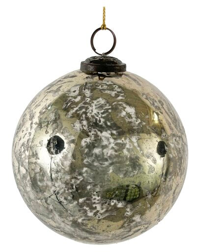SFERA IN VETRO ARGENTO ANTICO LARGE