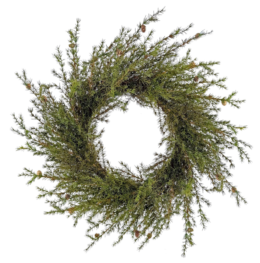 CORONA NATALIZIA DI LARICE PINO VERDE