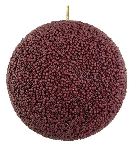 SFERA DI PERLINE BORDEAUX OPACO