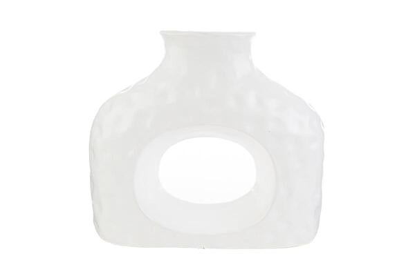 VASO IN CERAMICA BIANCO (32x11,5xh.29cm)