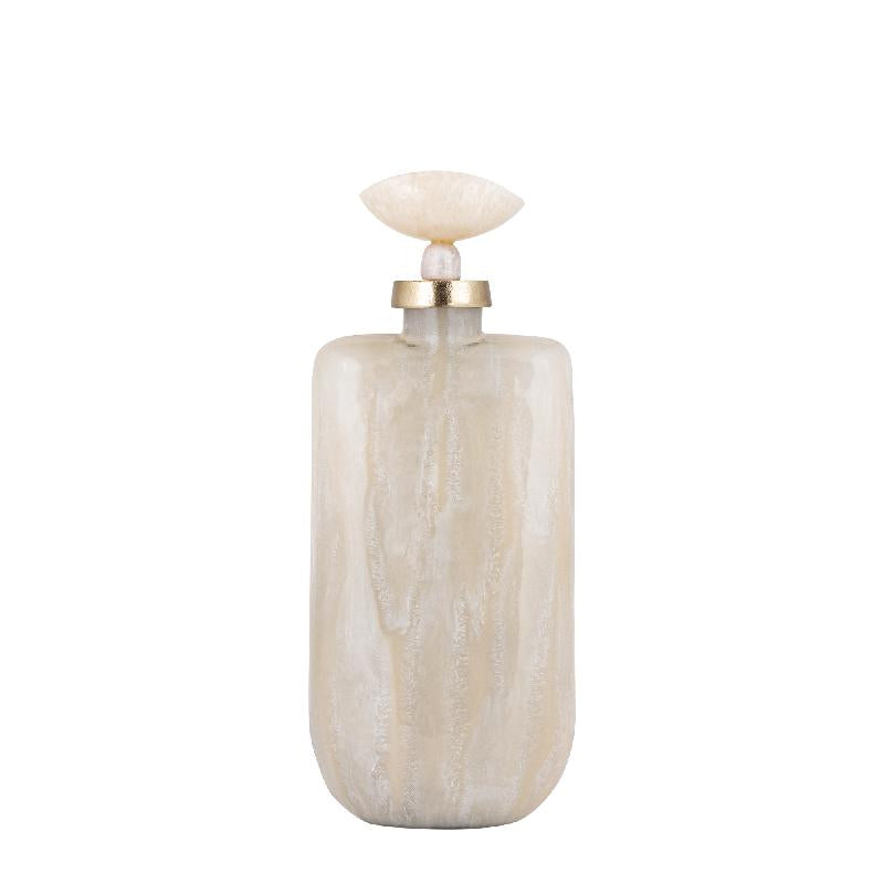 BOTTIGLIA DECORATIVA EFFETTO MARMO PERLA MEDIUM