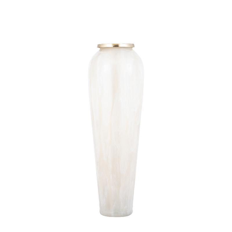 VASO EFFETTO MARMO PERLA