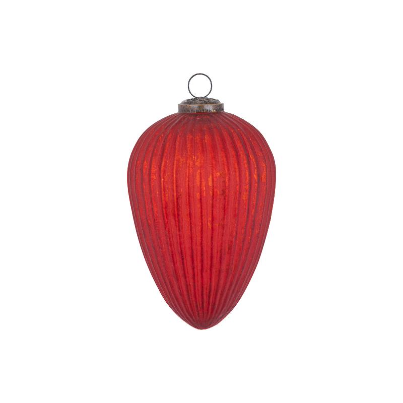 DECORAZIONE PER ALBERO CONICA ROSSO