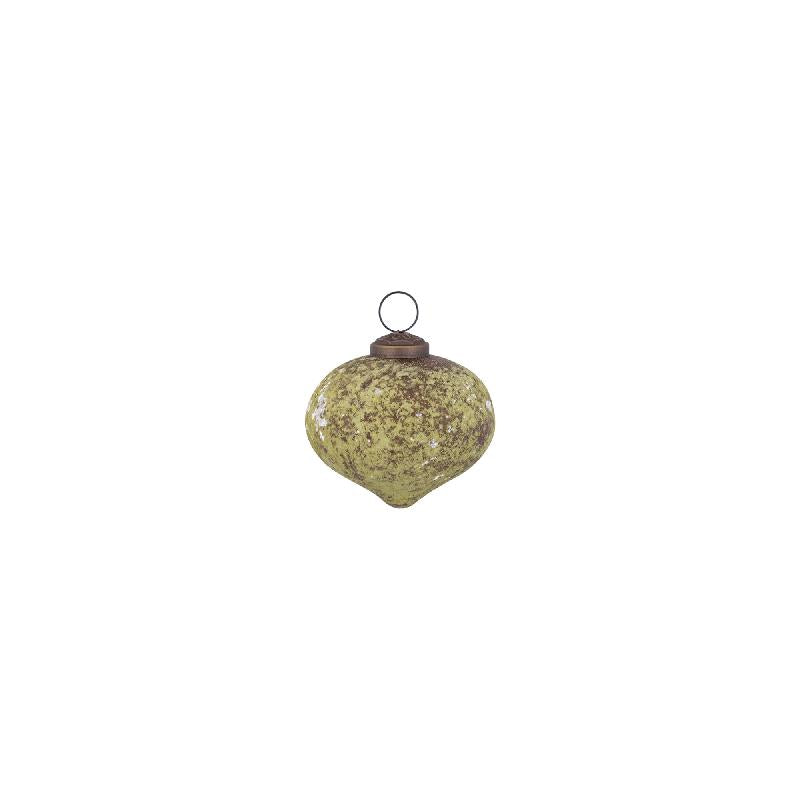 DECORAZIONE SFERA CIPOLLA VERDE