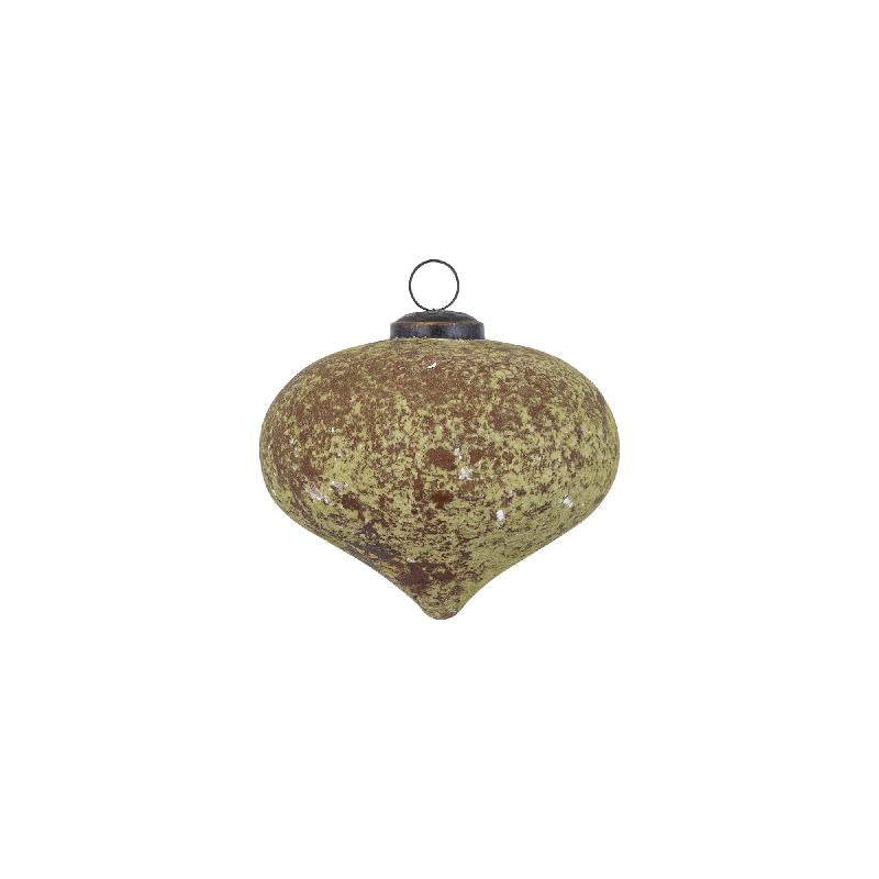 DECORAZIONE SFERA CIPOLLA VERDE MEDIUM