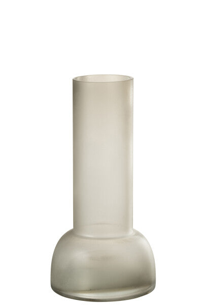 CANDELIERE/VASO VERSATILE IN VETRO GRIGIO (16x16x32cm)