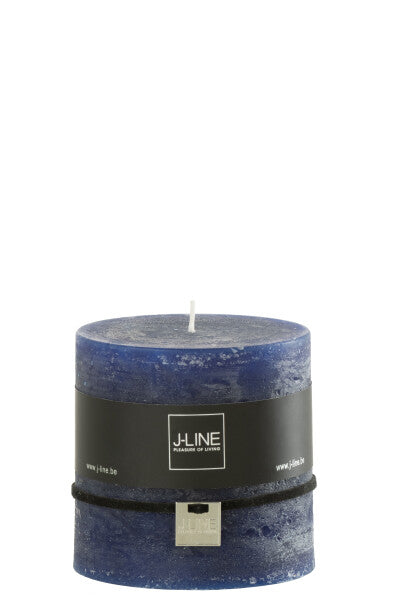 CANDELA CILINDRICA BLU 80ore (10x10x10cm)