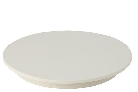BASE GIREVOLE IN PLASTICA BIANCA CON TELECOMANDO E CAVO RICARICA (100kg- 60x60x7.5cm)