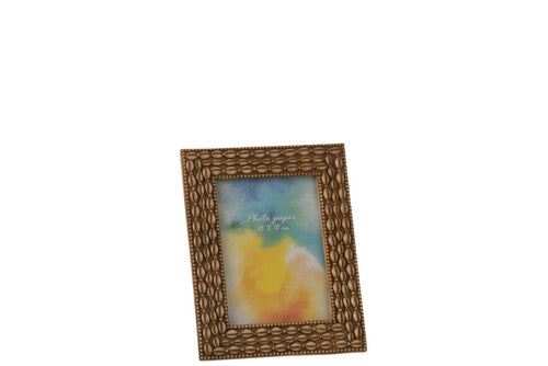 PORTAFOTO CONCHIGLIE IN RESINA BEIGE LARGE (int.13x18cm) (est.19x2,5xh.24,5cm)