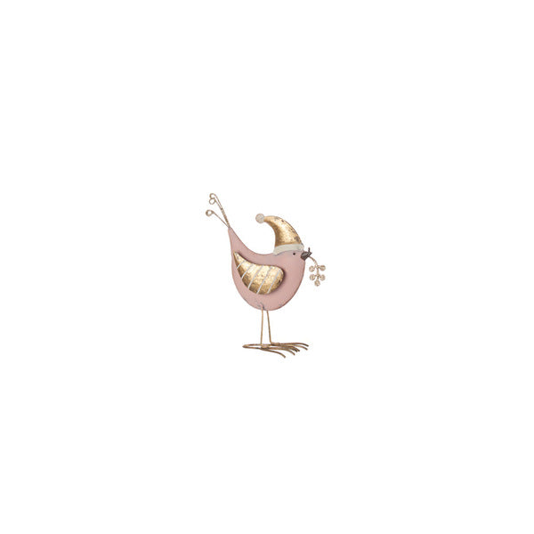 UCCELLINO PICCOLO ROSA (11X5X13CM)