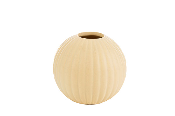 VASO IN PORCELLANA GIALLO (10XH.9CM)