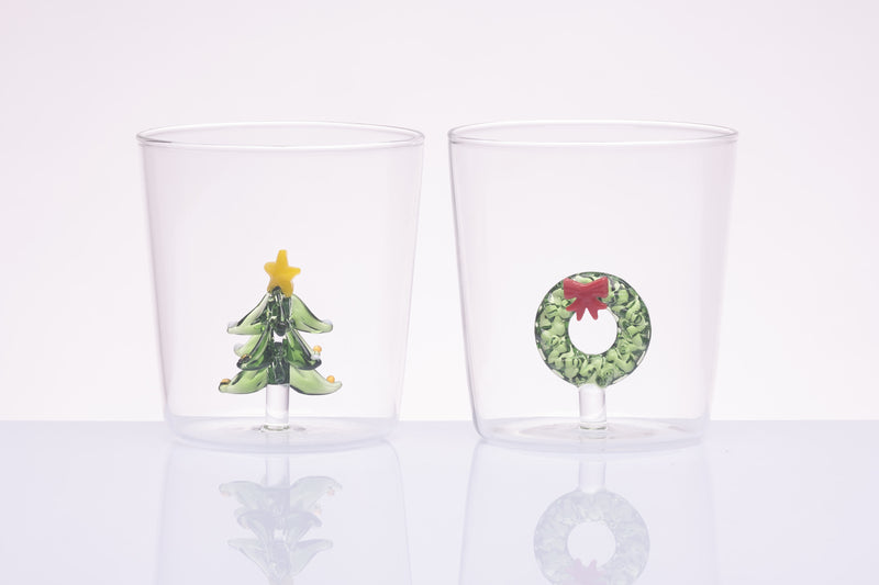 SET 2 BICCHIERI NATALIZI