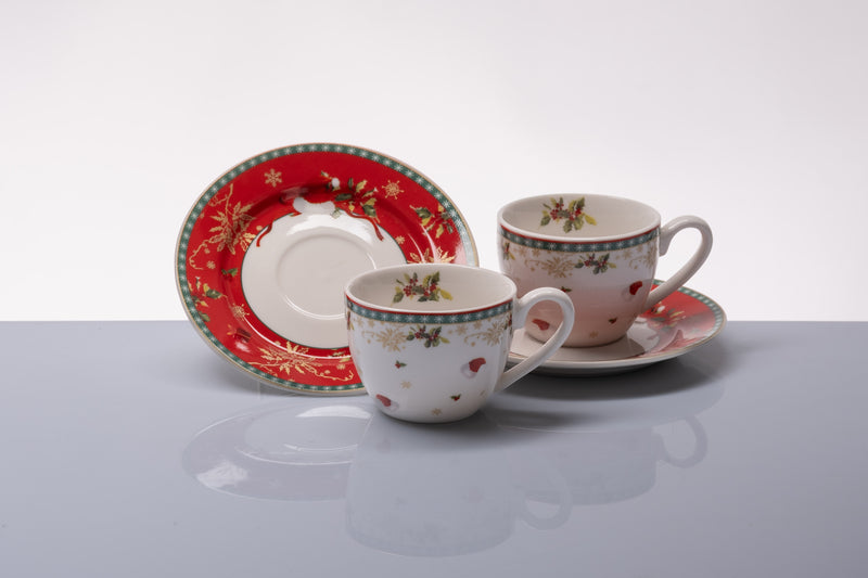 SET 2 TAZZINE NATALE