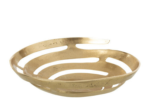Piatto decorativo oro