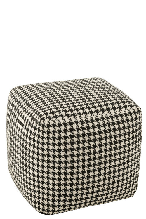 Pouf pied-de-poule