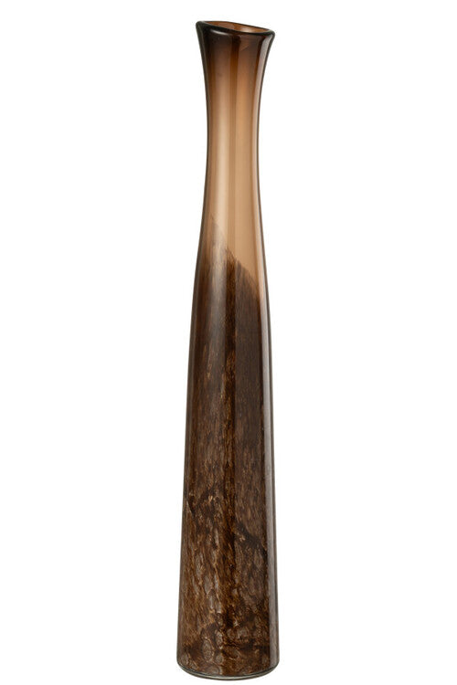 Vaso cilindrico marrone large
