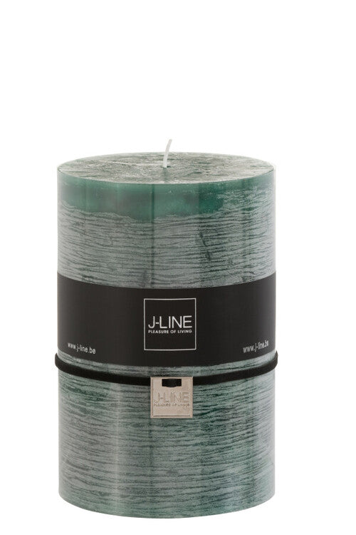 CANDELA CILINDRICA VERDE SCURO-95ore