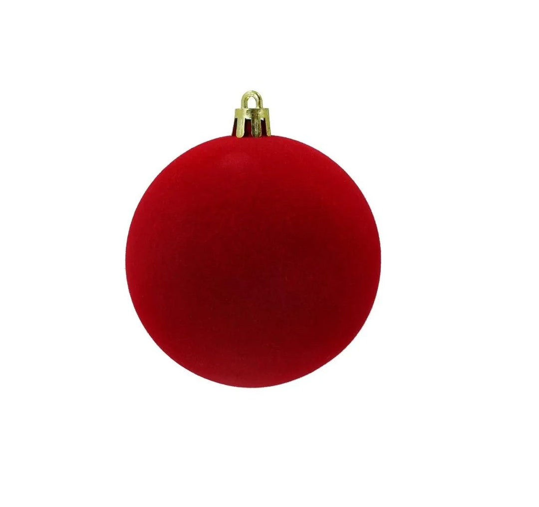 SFERA IN VELLUTO ROSSO Ø30cm