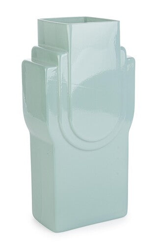 VASO FREY RETTANGOLARE IN VETRO VERDE (16x10x31,5h)