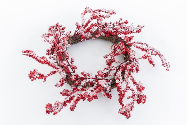 Fuori porta natalizio rosso (diam.40cm)