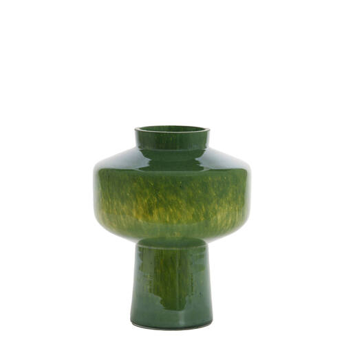 VASO TRASMOS IN VETRO VERDE SCURO (Ø23,5x29,5 cm)