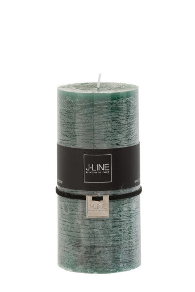 CANDELA CILINDRICA COLOR VERDE SCURO-52 ore (7x7x15cm)