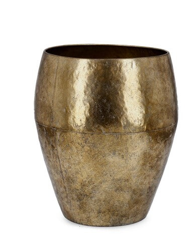 VASO IN METALLO ORO FATTO A MANO ( ø41x45h)