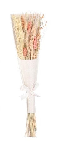 MAZZO CARIS FIORI SECCHI ROSA MATERIALE VEGETALE (10x5x45h)