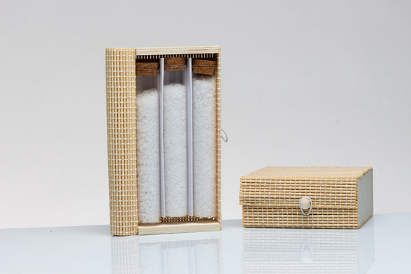 SCATOLA IN BAMBU' CON TRE SALI