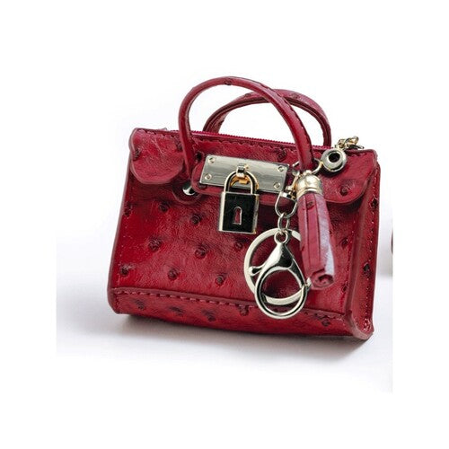 Borsetta Portachiavi Borgogana 5,5x 6 Cm, X 1 - Foto 6