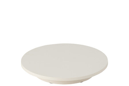 BASE GIREVOLE IN PLASTICA BIANCA CON TELECOMANDO E CAVO RICARICA (100kg- 42x42x6cm)